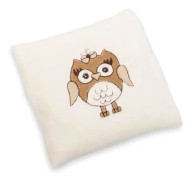 GRÜNSPECHT Naturprodukte Grünspecht 603-V2 Natur-Pur Organic Linseed Baby Kudde Owl Design Ca. 13
