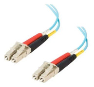 C2G LC-LC 10Gb 50/125 OM3 Duplex Multimode PVC Fiber Optic Cable (LSZH) - Nätverkskabel - LC multiläge (hane) till LC multiläge (hane) - 15 m - fiberoptisk - duplex - 50/125 mikron - OM3 - halogenfri - havsblå