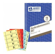 Avery 867, 100 st, Flerfärgad