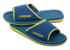 Cressi Sub S.p.A. Lipari Jr Unisex strand- och poolskor för barn, blå/gul, storlek 28 - XVB9514228