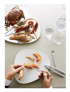 Alessi Colombina Fish skaldjursgaffel 4-pack Rostfritt stål
