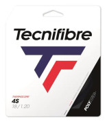 Tecnifibre 4S 12m tennissnöre - svart/svart - 1,25mm