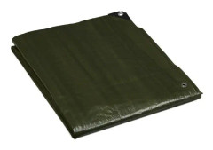 Relaxdays Presenning 120g/m², täckning med öljetter, vattentät, rivsäkert, 4 x 6 m, skydd för trädgård, grön