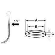 Cornat gummi-Dicht.für Brauseschl.1/2 4 - TEC380225