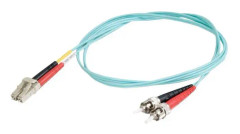 C2G LC-ST 10Gb 50/125 OM3 Duplex Multimode PVC