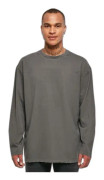 Urban Classics Oversized Distressed Long Sleeve Tee - svart - XL