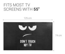 kwmobile Datorskärmsskydd för 55" TV - vit-svart