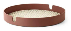 Salongbricka - Ø40 cm - rostig brun