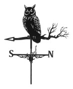 Owl Weathervane Garden Stake