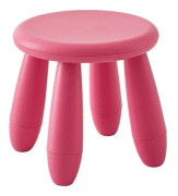 Colorful Children Stool Chair Baby Stool Plastic Kindergarten Stool( Red)