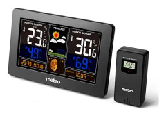 Väderstation METEO SP95 - 20,5x13x3cm - trådlöst - svart