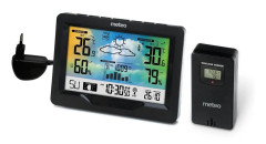 Väderstation METEO SP84 - 16x11.5x3 cm - trådlöst - svart