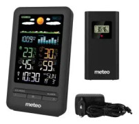 Väderstation METEO SP103 - 8,4x14,5x4,5cm - DCF-system - svart