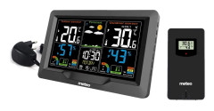 Väderstation METEO SP104 - 13x20,5x3cm - trådlös - DCF - svart