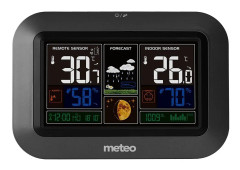 Väderstation METEO SP80T - 24x17x3cm - trådlös - svart
