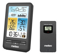 Väderstation METEO SP98 - 14,5x8,5x4,5 cm - trådlöst - svart