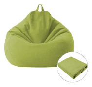 Lazy Sofa Bean Bag Chair Fabric Cover, Size:100 x 120cm(Green)