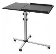 SBOX PFS-2, Multimediavagn, Svart, Silver, MDF, PVC, Stål, Projektor, 10 kg, 4 hjul