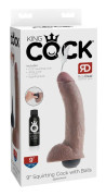 King Cock 10 Inch Squirting Cock with Balls