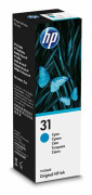 Bläck för patronpåfyllning HP 31 70-ml Cyan Original Ink Bottle Turkos