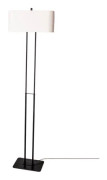 Golvlampa By Rydéns Luton - svart/vit - 20x150x40 cm