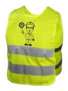 Kellys Starlight Police skyddsväst för barn - gul - M