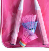 SALALIS Badmintonracket för barn Badmintonracketsats för barn Spel Tillbehör Rosa