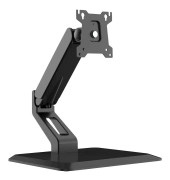 Multibrackets M Deskstand Touch Basic - Ställ - justerbar arm - för Allt-i-ett/LCD-skärm/pekskärm - plast, aluminium, stål - mattsvart - skärmstorlek