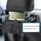 A05 Justerbar bil Auto U-formad minne skum hals Rest Cushion Seat Pillow med Hook & Mobile Telefonhållare (svart)