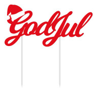 Tårtdekoration God Jul - Caketopper