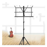 Portable Folding Lifted and Thickened Piano Stand Guzheng Guitar Home Music Stand(Black)