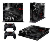 Dark Devil Pattern Fashion Color Protective Foil Sticker för Sony PS4
