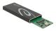 Delock - Förvaringslåda - M.2 - M.2 Card / SATA 6Gb/s - USB 3.2 (Gen 2) - svart