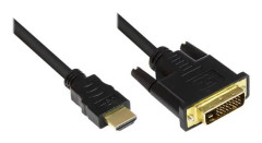 Good Connections HDMI hane till DVI-D 24+1 kabel svart 1 m
