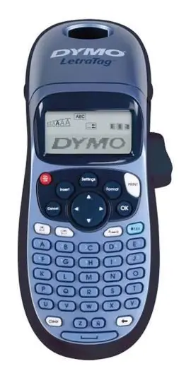  S0883970 - DYMO LetraTag LT-100H - Etikettskrivare - svartvit - direkttermo - Rulle (1,2 cm) - 160 dpi - upp till 7 mm/sek