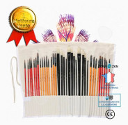 CONFO® borstsats 36 borstar aluminiumrör nylon mink pensel oljefärg akrylfärg aq borstar set