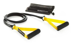 Resistance elastisk med utbytbart blad och handtag BuddySwim Classic dryland Li-rep - gul/svart - Ljus