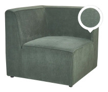 Hörnsektion Mörkgrön Manchester 1-sits Soffa Modul Modern Enkelsits