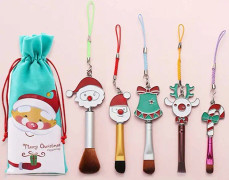 Christmas Makeup Brush Gift Elk Beginner Set Beauty Tool Set, Specification:Five Shorts 3-Double Sided