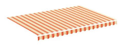 vidaXL Ersättningstyg för markis gul och orange 3,5x2,5m - 8720287511076