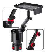 SHUNWEI 2pcs Car Multi-Function Cup Holder Plate Drink Rack