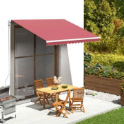 vidaXL Ersättningstyg för markis Burgundy Red 3,5x2,5m - 8720287510772
