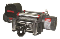 Warrior Winches Samurai 9500lb Premium Vinsch, 24V stålvajer