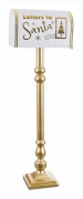 Julgranskula Vit Gyllene Metall Brevlåda 33 x 18 x 100,5 cm