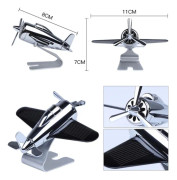 Aromatherapy Dekorationer för bilar Solar Aircraft Car Decorations (Black)