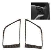 Car Carbon Fiber Steering Wheel Button Decorative Sticker for Hyundai Tucson