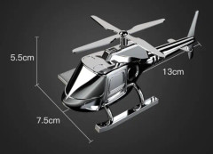 In-Car Odor-Removing Decorations Car-Mounted Helicopter-Shaped Aromatherapy Decoration Products Specification： Silver/5 Aromatherapy Core