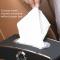 Car Clock Tissue Box Multi-Function Vehicle Instrument Table Paper Towel Box, Style: Clock+Parking Card (Gray)