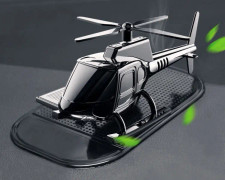 In-Car Odor-Removing Decorations Car-Mounted Helicopter-Shaped Aromatherapy Decoration Products Specification： Black/5 Aromatherapy Core