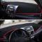 Car Light Pad Instrument Panel Sunscreen Cover Mats for Right Side of BMW X5 (2016) (Please note the model and year)(Red)